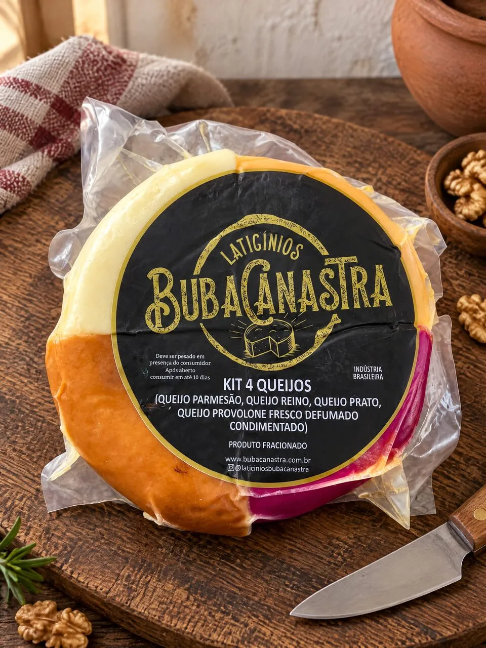 Kit 4 queijos Buba Canastra