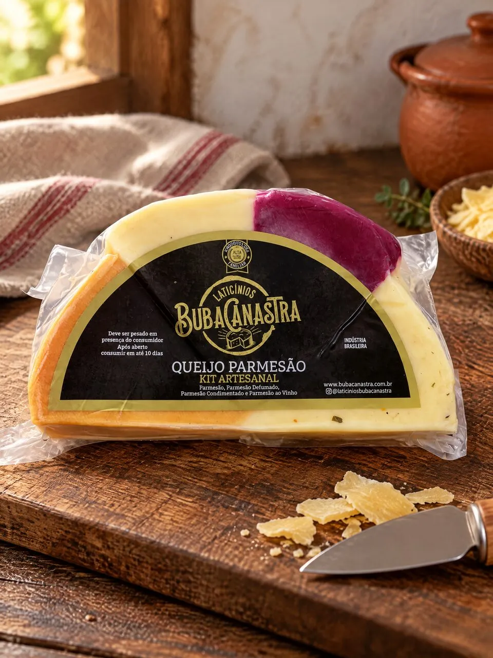 Kit de parmesão Buba Canastra