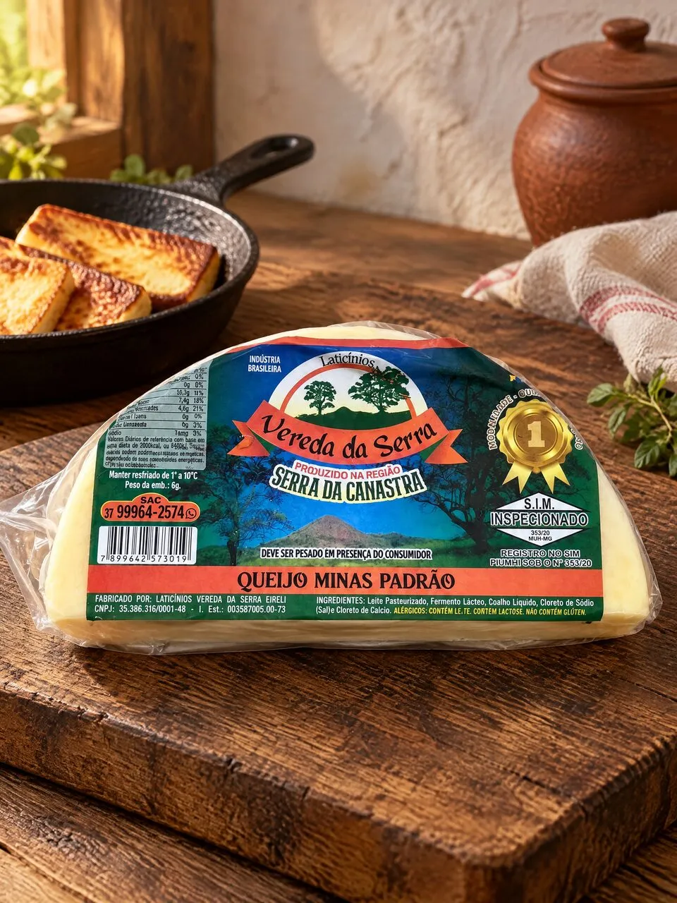 Metade de queijo minas padrão da Vereda