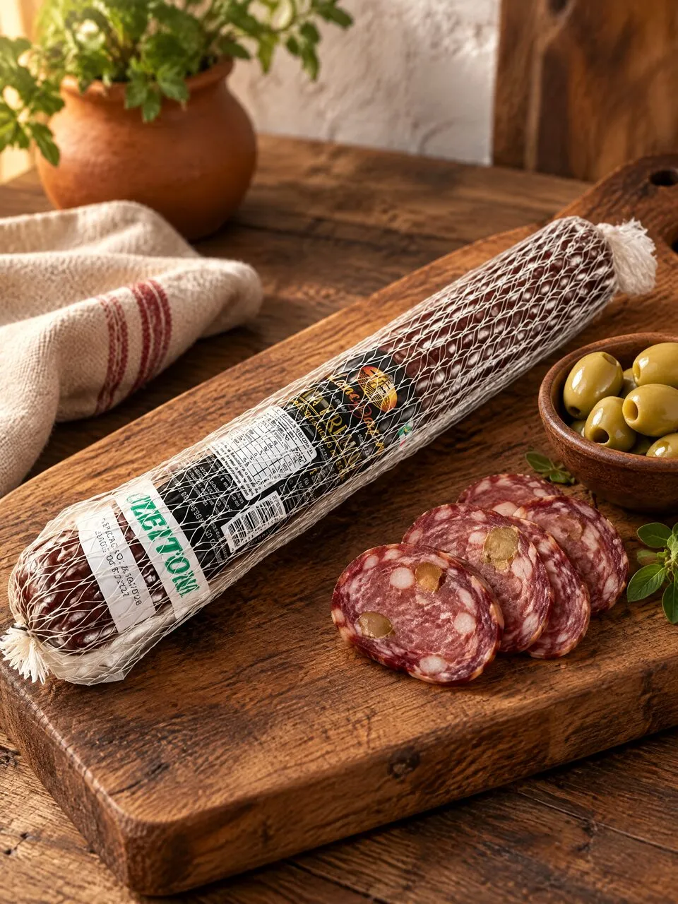 Salame com azeitona