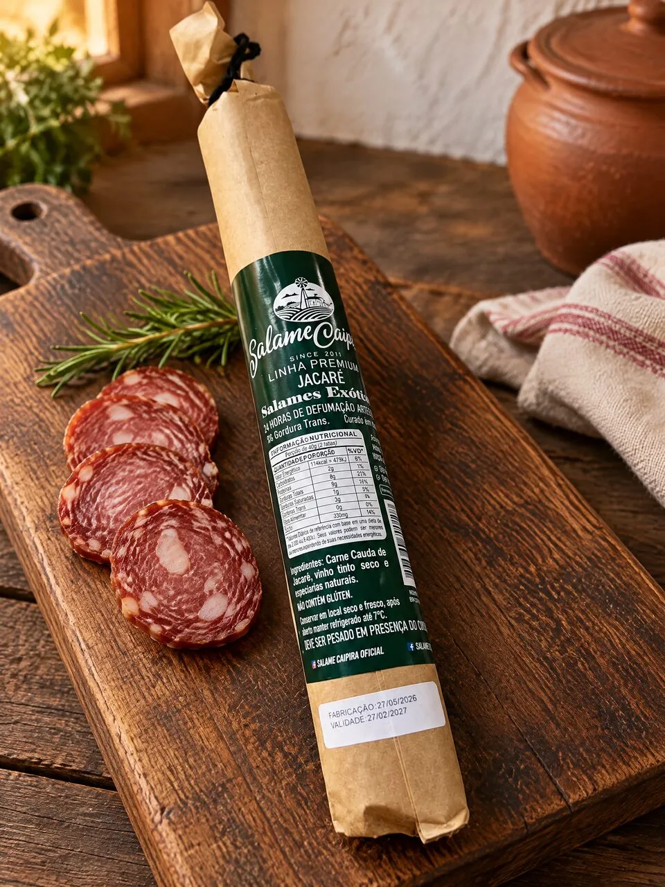 Salame de jacaré